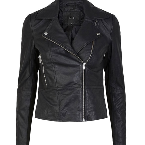 ASOS // YAS Leather Jacket - Picture 3 of 14